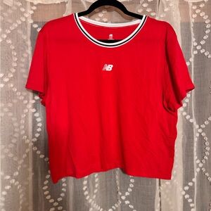 New Balance Red and White Athletic Shirt